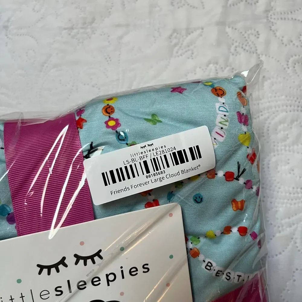 NWT Little Sleepies Friends Forever Large Cloud Blanket